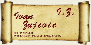 Ivan Žujević vizit kartica